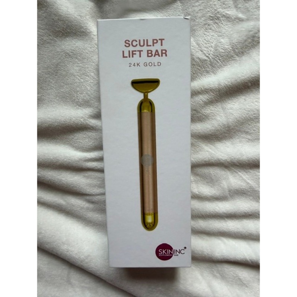 Skin Inc Supplement Bar Sculpt Lift Bar 24K Gold Facial Massager Sonic Vibrating